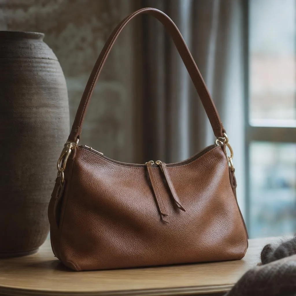 Structured Leather Tote